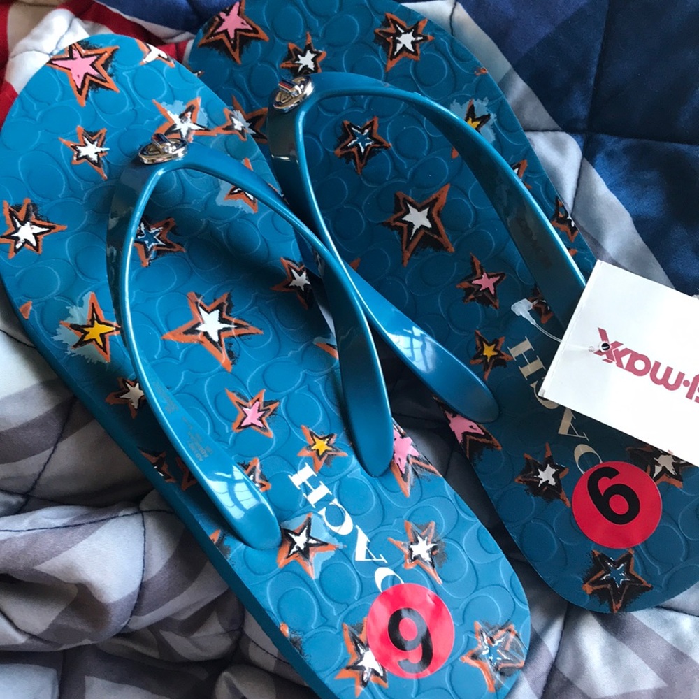 NWT Coach sandles or flip flops. Size 5/6